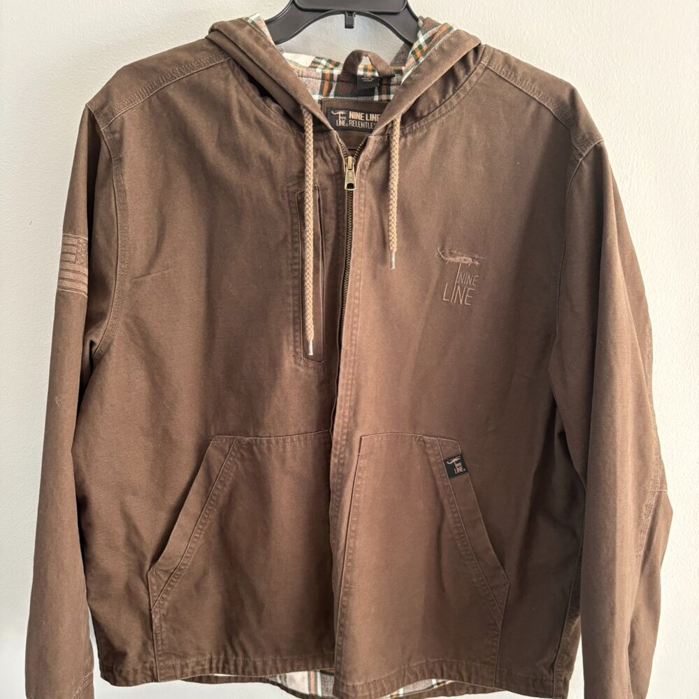 Nine Line Twill Hooded Lined Heritage Jacket